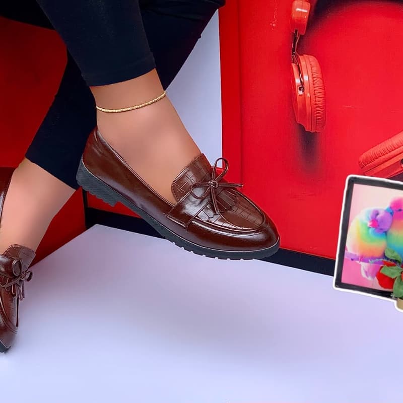Classic Croc-Embossed Tassel Loafers
